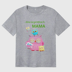 Женская футболка оверсайз Многодетная мама