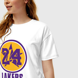 Футболка оверсайз женская 24 Lakers, цвет: белый — фото 2