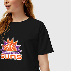 Футболка оверсайз женская Phoenix Suns, цвет: черный — фото 2
