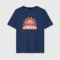 Футболка оверсайз женская Phoenix Suns, цвет: тёмно-синий