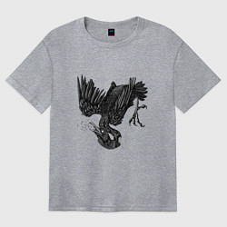 Футболка оверсайз женская Spiders, цвет: меланж