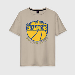 Женская футболка оверсайз Champions Golden State