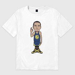 Футболка оверсайз женская Стефен Карри, цвет: белый