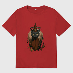 Футболка оверсайз женская Мэй Боровски в костюме, цвет: красный