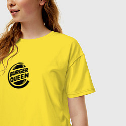 Футболка оверсайз женская Королева бургеров, цвет: желтый — фото 2