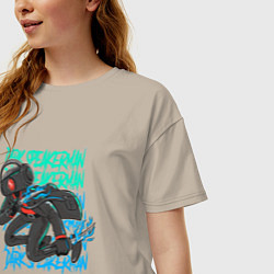 Футболка оверсайз женская Dark Speakerman, цвет: миндальный — фото 2