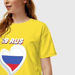 Футболка оверсайз женская 29 регион Архангельская область, цвет: желтый — фото 2