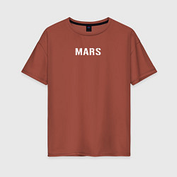 Футболка оверсайз женская Mars 30STM, цвет: кирпичный