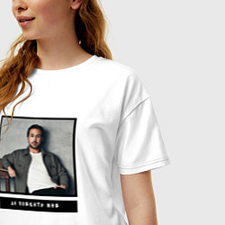 Футболка оверсайз женская Райан Гослинг да пофиг мне, цвет: белый — фото 2