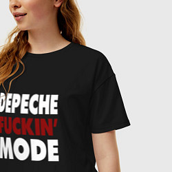 Футболка оверсайз женская Depeche Funkin Mode, цвет: черный — фото 2