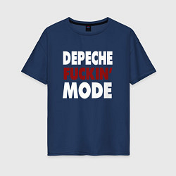 Женская футболка оверсайз Depeche Funkin Mode