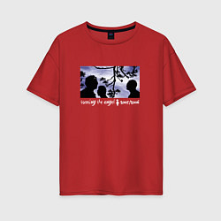 Футболка оверсайз женская Depeche Mode - PTA tour, цвет: красный