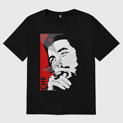 Футболка оверсайз женская Эрнесто Че - Гевара, цвет: черный