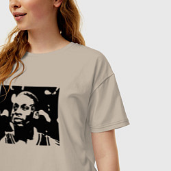 Футболка оверсайз женская Rodman, цвет: миндальный — фото 2