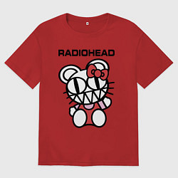Футболка оверсайз женская Radiohead toy, цвет: красный