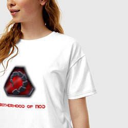 Футболка оверсайз женская Command & Conquer: Братство НОД, цвет: белый — фото 2