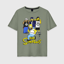 Женская футболка оверсайз Simpsons - Cypress hill