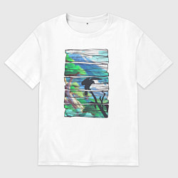 Футболка оверсайз женская Первопроходцы, цвет: белый