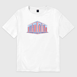 Футболка оверсайз женская USA Houston, цвет: белый