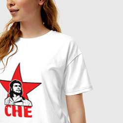 Футболка оверсайз женская Che Guevara star, цвет: белый — фото 2