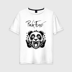 Женская футболка оверсайз Pink Floyd - rock panda