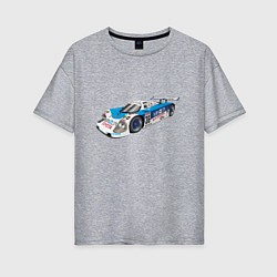 Футболка оверсайз женская Toyota Toms Le mans, цвет: меланж