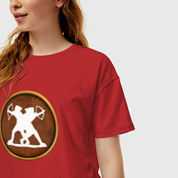 Футболка оверсайз женская Скифия Rome: Total War Alexander, цвет: красный — фото 2