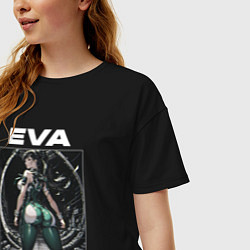 Футболка оверсайз женская Ева Стеллар блэйд, цвет: черный — фото 2