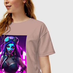 Футболка оверсайз женская League of Legends Akali Kda, цвет: пыльно-розовый — фото 2