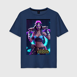 Женская футболка оверсайз League of Legends Akali Kda