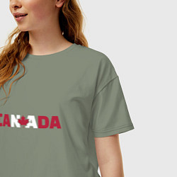 Футболка оверсайз женская Кнада арт, цвет: авокадо — фото 2