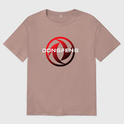 Женская футболка оверсайз Dongfeng - logo