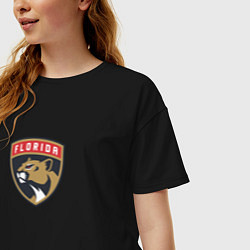 Футболка оверсайз женская Florida Panthers NHL, цвет: черный — фото 2