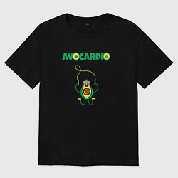 Футболка оверсайз женская Avocardio, цвет: черный