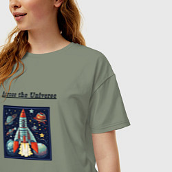 Футболка оверсайз женская Across the Universe for ever, цвет: авокадо — фото 2