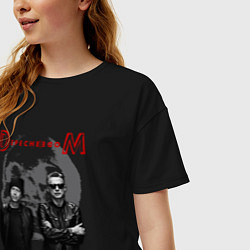 Футболка оверсайз женская Depeche Mode - Memento mori tour band, цвет: черный — фото 2
