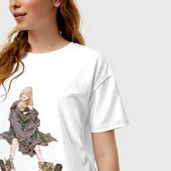 Футболка оверсайз женская Ведьма и чудовище Гидо, цвет: белый — фото 2