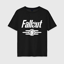 Футболка оверсайз женская Fallout - vault 33, цвет: черный