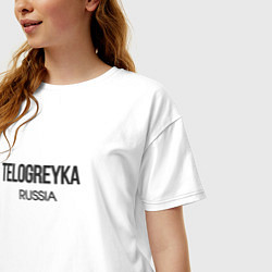 Футболка оверсайз женская Telogreyka, цвет: белый — фото 2
