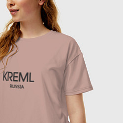 Футболка оверсайз женская Kreml, цвет: пыльно-розовый — фото 2