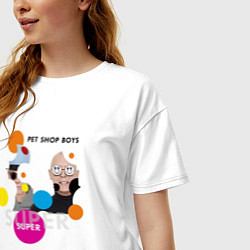 Футболка оверсайз женская Pet Shop Boys - Super, цвет: белый — фото 2