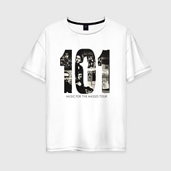 Футболка оверсайз женская Depeche Mode - Pasadena, цвет: белый