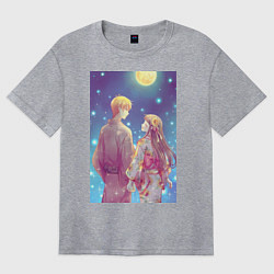 Футболка оверсайз женская Нана Осаки, цвет: меланж