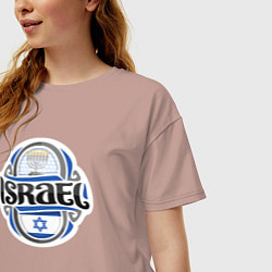 Футболка оверсайз женская My Israel, цвет: пыльно-розовый — фото 2