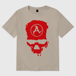 Футболка оверсайз женская Amatory Skull, цвет: миндальный