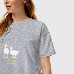 Футболка оверсайз женская Gussi - ga ga ga, цвет: меланж — фото 2