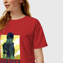 Футболка оверсайз женская Фуриоса, цвет: красный — фото 2