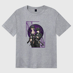 Футболка оверсайз женская Wuthering Waves Rovers, цвет: меланж