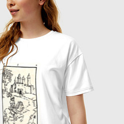 Футболка оверсайз женская Девятые врата, цвет: белый — фото 2