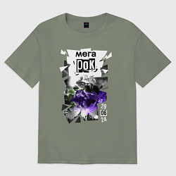 Футболка оверсайз женская Фестиваль - Мегарок, цвет: авокадо